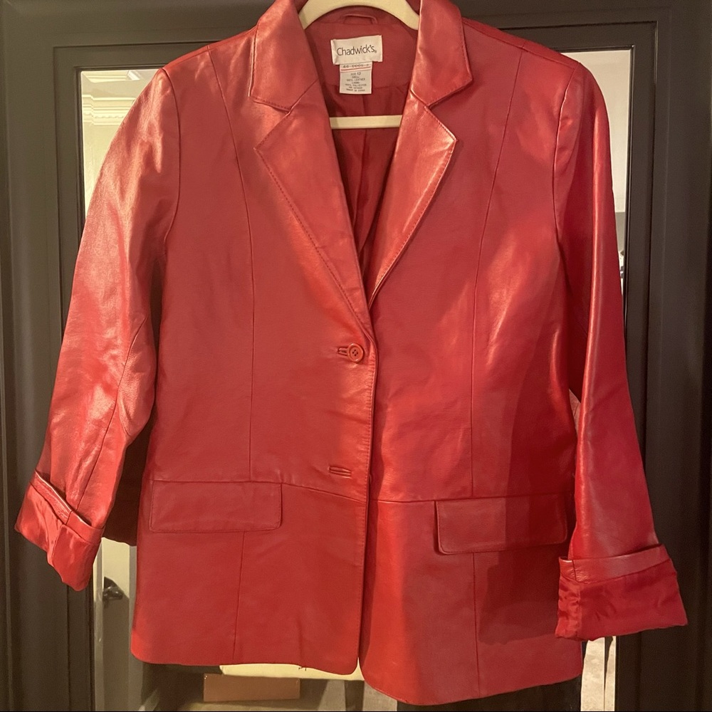 📦PACKED & DONATED📦 Ladies Leather Jacket